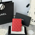 Chanel AP3196 Classic Passport Wallet Hold Calfskin Red