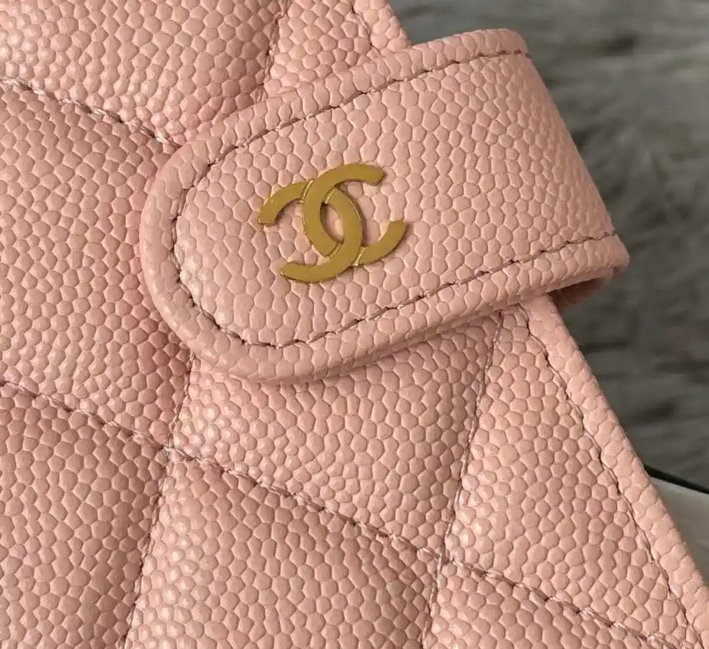 Chanel AP3196 Classic Passport Wallet Hold Calfskin Pink