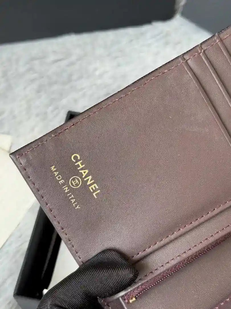 Chanel AP3196 Classic Passport Wallet Hold Calfskin Black