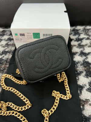 Chanel AP3203 Clutch With Chain Grained Calfskin Black - Default Title - View 3