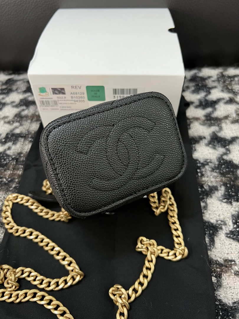 Chanel AP3203 Clutch With Chain Grained Calfskin Black - Default Title - View 3