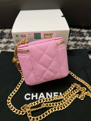 Chanel AP3203 Clutch With Chain Grained Calfskin Pink - Default Title - View 4
