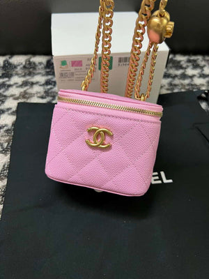 Chanel AP3203 Clutch With Chain Grained Calfskin Pink - Default Title - View 6