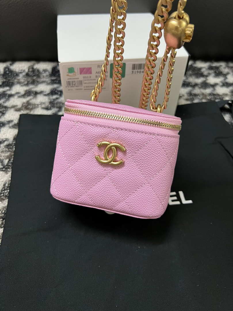 Chanel AP3203 Clutch With Chain Grained Calfskin Pink - Default Title - View 6