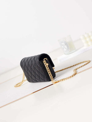 Chanel AP3207 Phone Holder With Chain shiny Lambskin & Gold-Tone Metal black - Default Title - View 2