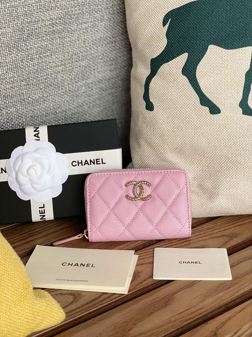 Chanel AP3225 Card Holder Calfskin CC65020 - Default Title - View 1