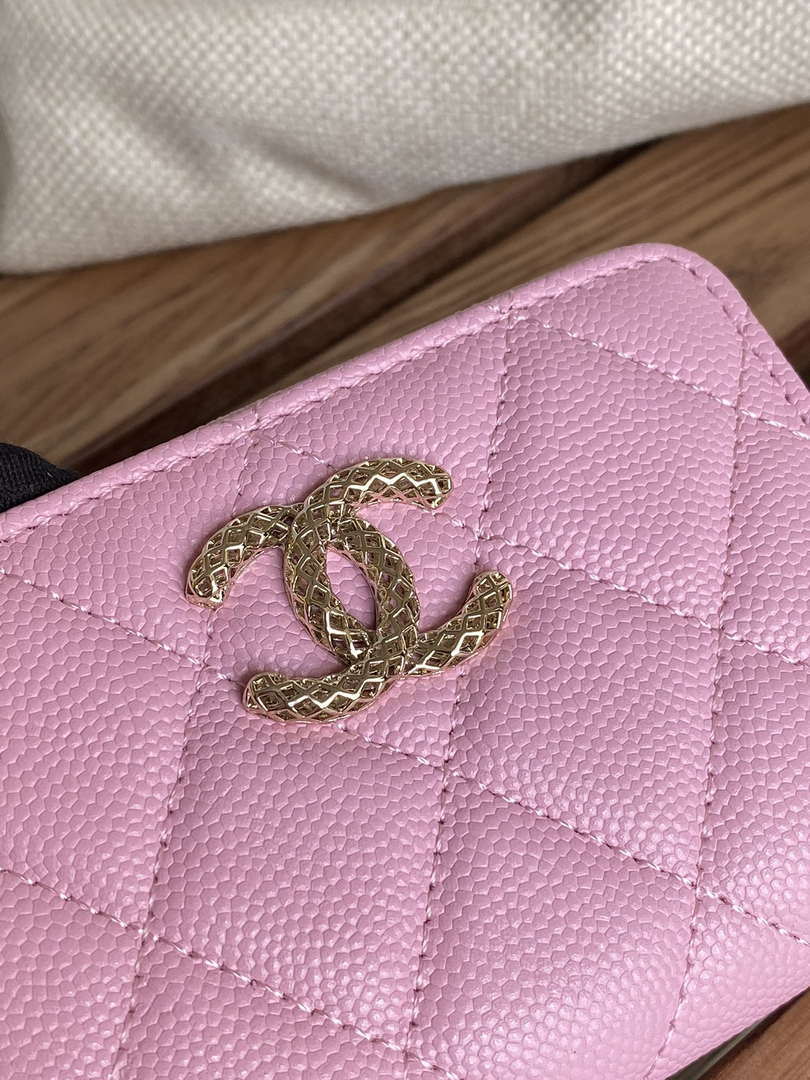 Chanel AP3225 Card Holder Calfskin CC65020