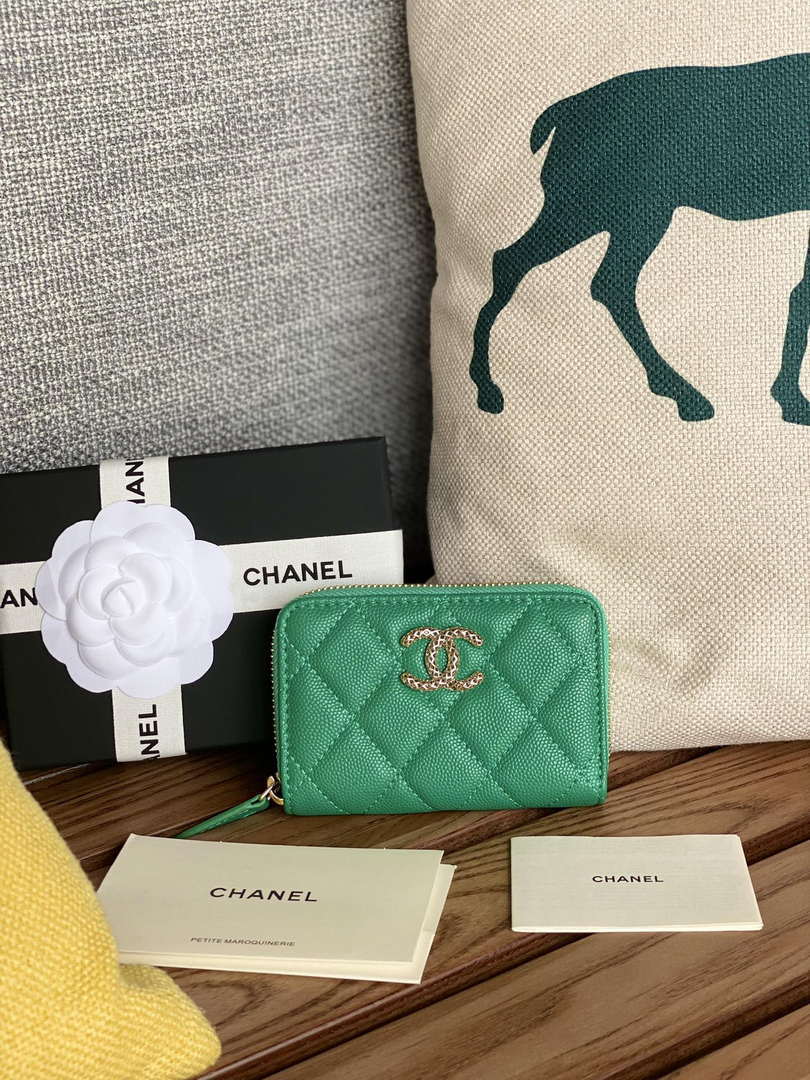 Chanel AP3225 Card Holder Calfskin CC65021 - Default Title - View 1