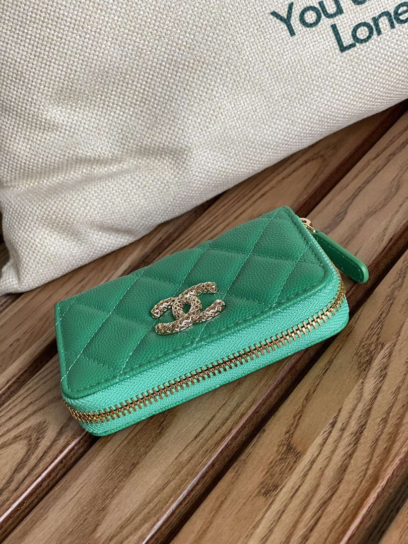 Chanel AP3225 Card Holder Calfskin CC65021