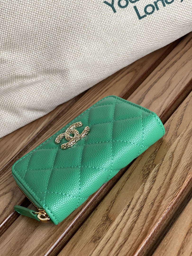 Chanel AP3225 Card Holder Calfskin CC65021