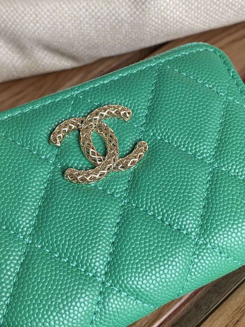 Chanel AP3225 Card Holder Calfskin CC65021