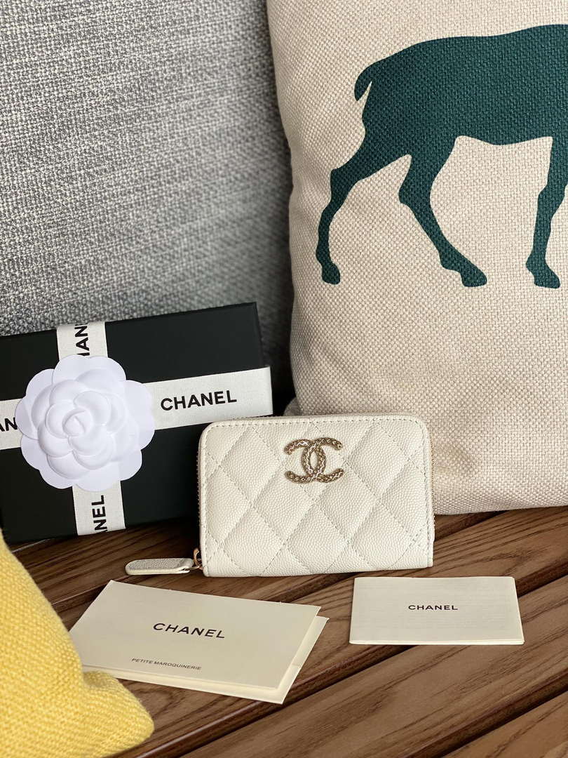 Chanel AP3225 Card Holder Calfskin CC65022 - Default Title - View 1