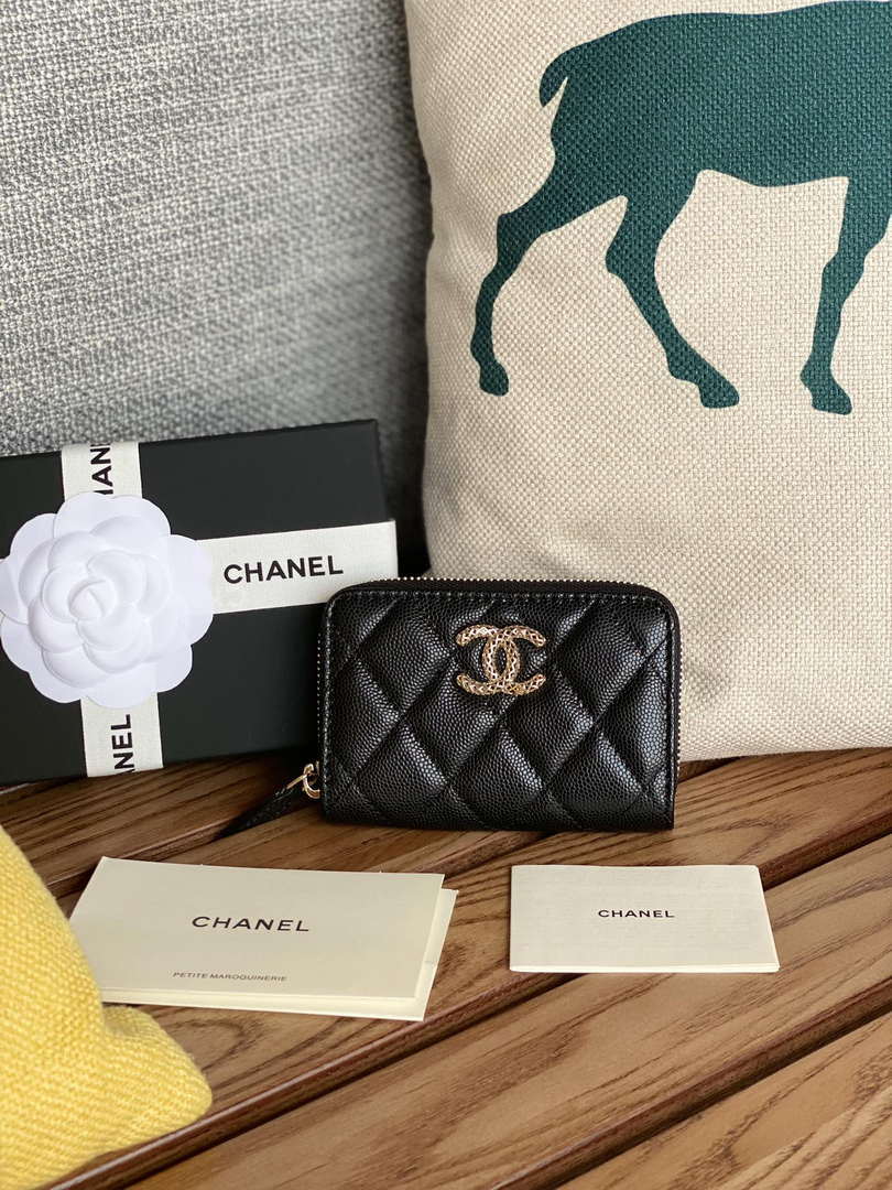 Chanel AP3225 Card Holder Calfskin CC65023 - Default Title - View 1