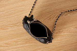 Chanel AP3232 Clutch With Chain Lambskin & Shiny Light Gold Metal Black - Default Title - View 7