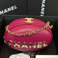 Chanel AP3252 Clutch With Chain Lambskin Wine Red - Default Title - View 1