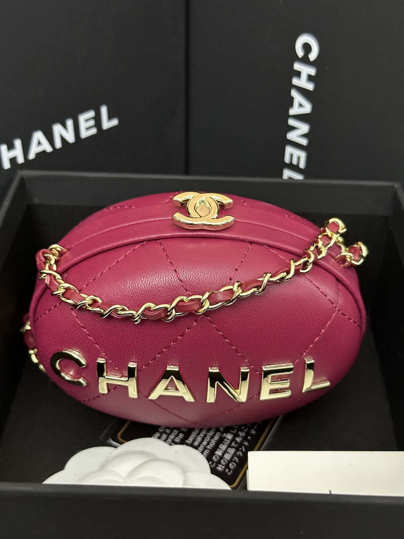 Chanel AP3252 Clutch With Chain Lambskin Wine Red - Default Title - View 1