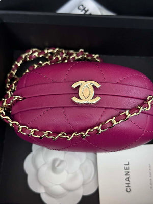 Chanel AP3252 Clutch With Chain Lambskin Wine Red - Default Title - View 5