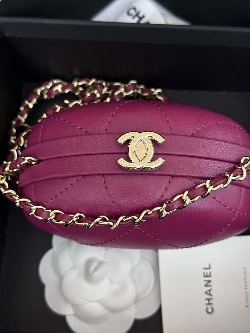 Chanel AP3252 Clutch With Chain Lambskin Wine Red