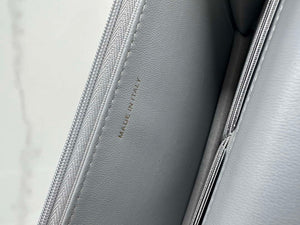 Chanel AP3267 19 Wallet on Chain Woc Shiny Lambskin Gray - Silver - View 18