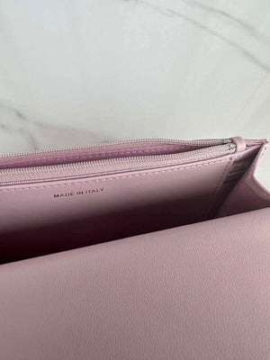 Chanel AP3267 19 Wallet on Chain Woc Shiny Lambskin Pink - Silver - View 8