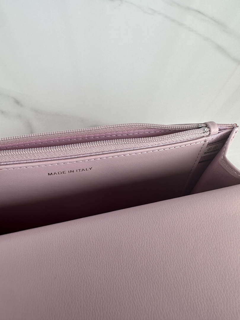 Chanel AP3267 19 Wallet on Chain Woc Shiny Lambskin Pink - Silver - View 8