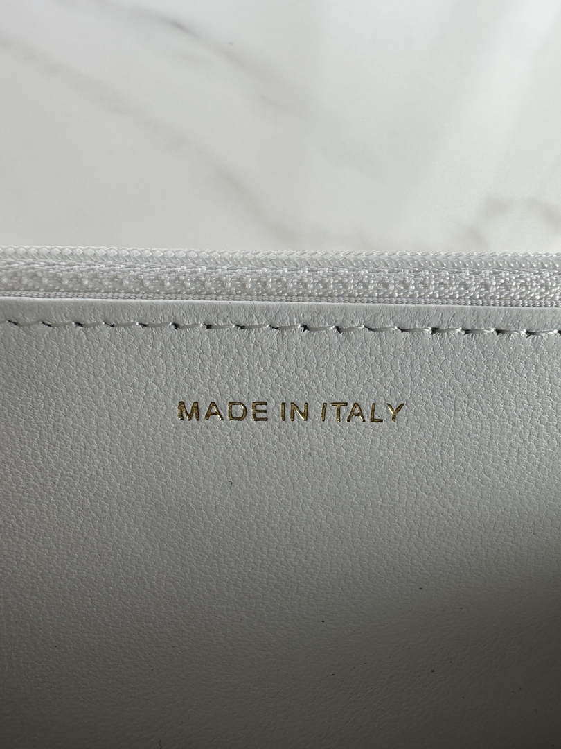 Chanel AP3267 19 Wallet on Chain Woc Shiny Lambskin White - Silver - View 9