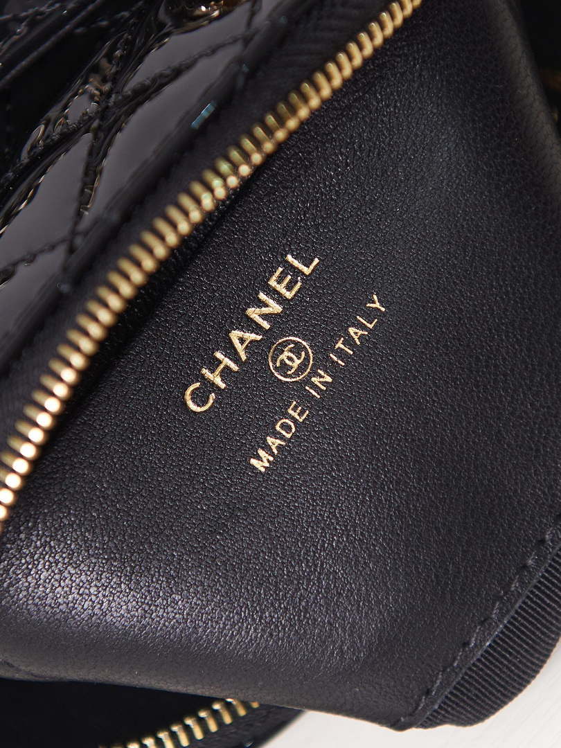 Chanel AP3345 Shell bag Patent Calfskin Black - Default Title - View 9