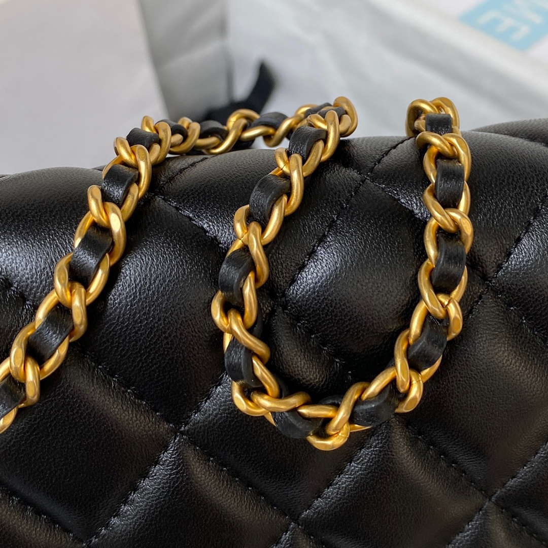 Chanel AP3363 Flap Baguette Bag Lambskin Black
