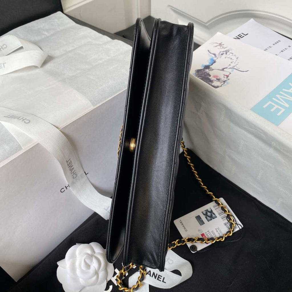 Chanel AP3363 Flap Baguette Bag Lambskin Black
