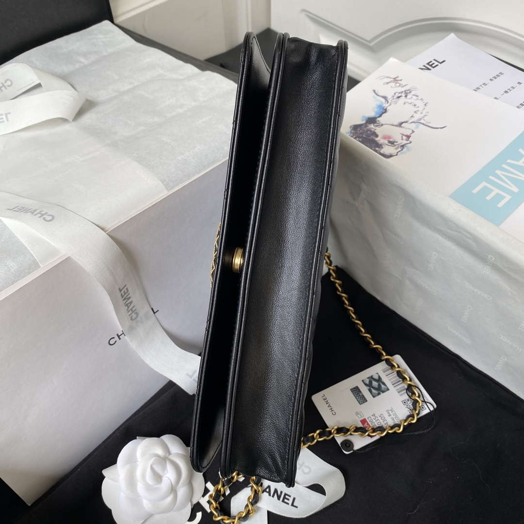 Chanel AP3363 Flap Baguette Bag Lambskin Black