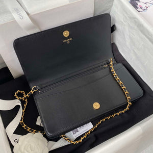 Chanel AP3363 Flap Baguette Bag Lambskin Black - Default Title - View 6