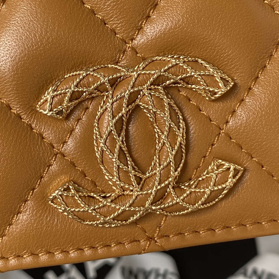 Chanel AP3363 Flap Baguette Bag Lambskin Brown - Default Title - View 3