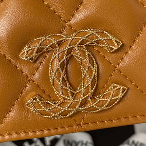 Chanel AP3363 Flap Baguette Bag Lambskin Brown - Default Title - View 3