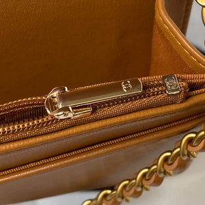 Chanel AP3363 Flap Baguette Bag Lambskin Brown - Default Title - View 8