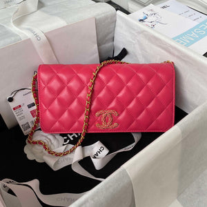 Chanel AP3363 Flap Baguette Bag Lambskin Red - Default Title - View 1