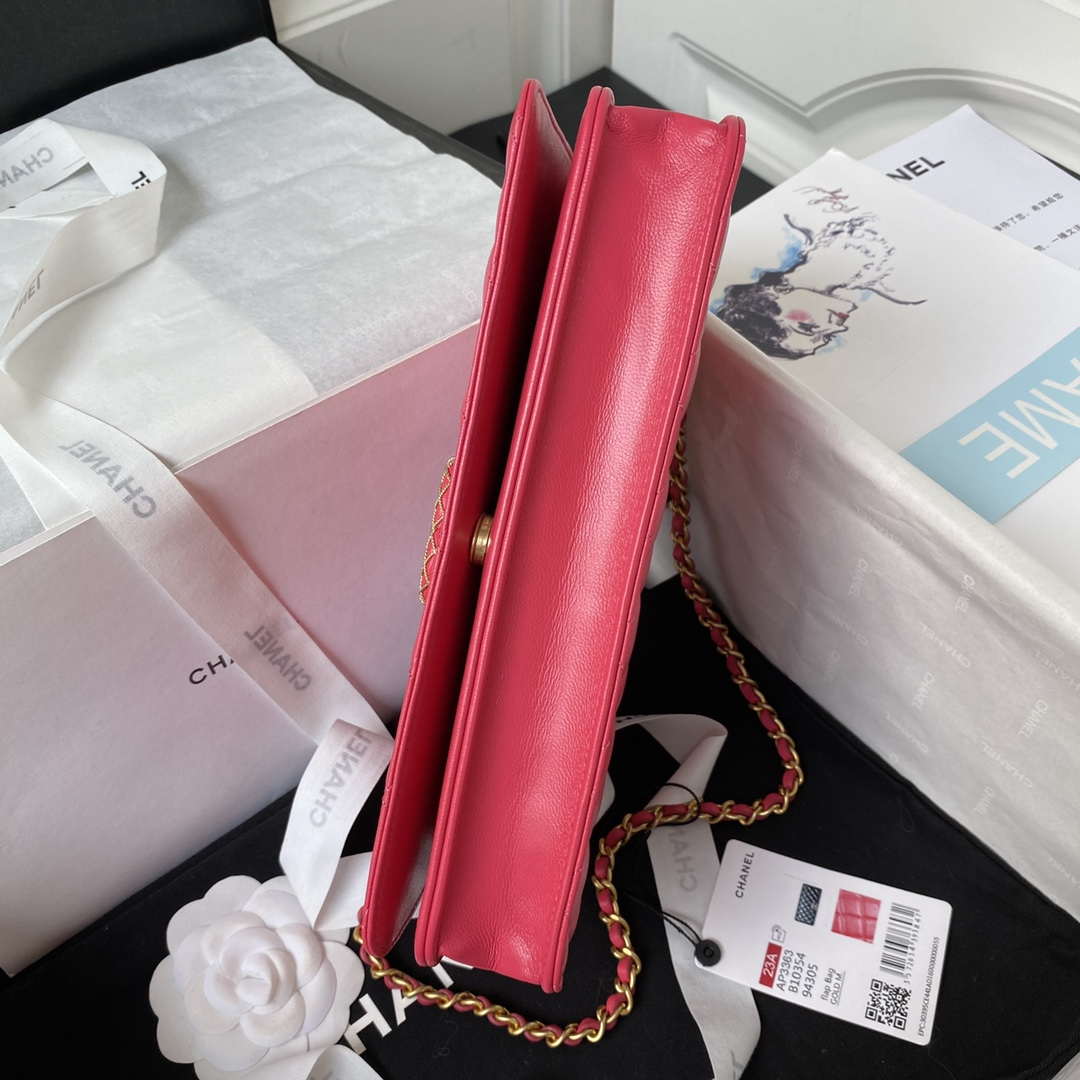 Chanel AP3363 Flap Baguette Bag Lambskin Red
