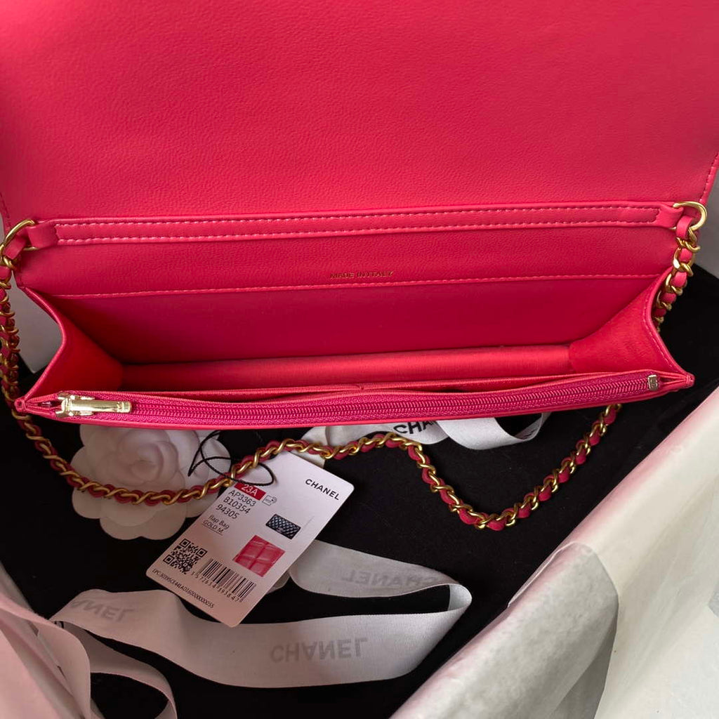 Chanel AP3363 Flap Baguette Bag Lambskin Red