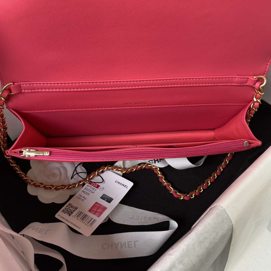 Chanel AP3363 Flap Baguette Bag Lambskin Red - Default Title - View 6
