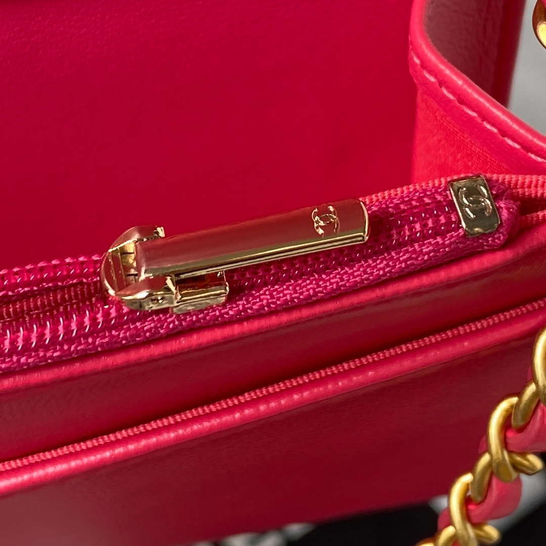 Chanel AP3363 Flap Baguette Bag Lambskin Red - Default Title - View 7