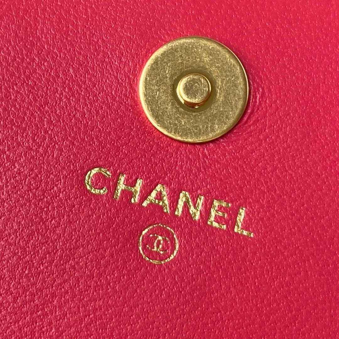 Chanel AP3363 Flap Baguette Bag Lambskin Red - Default Title - View 8