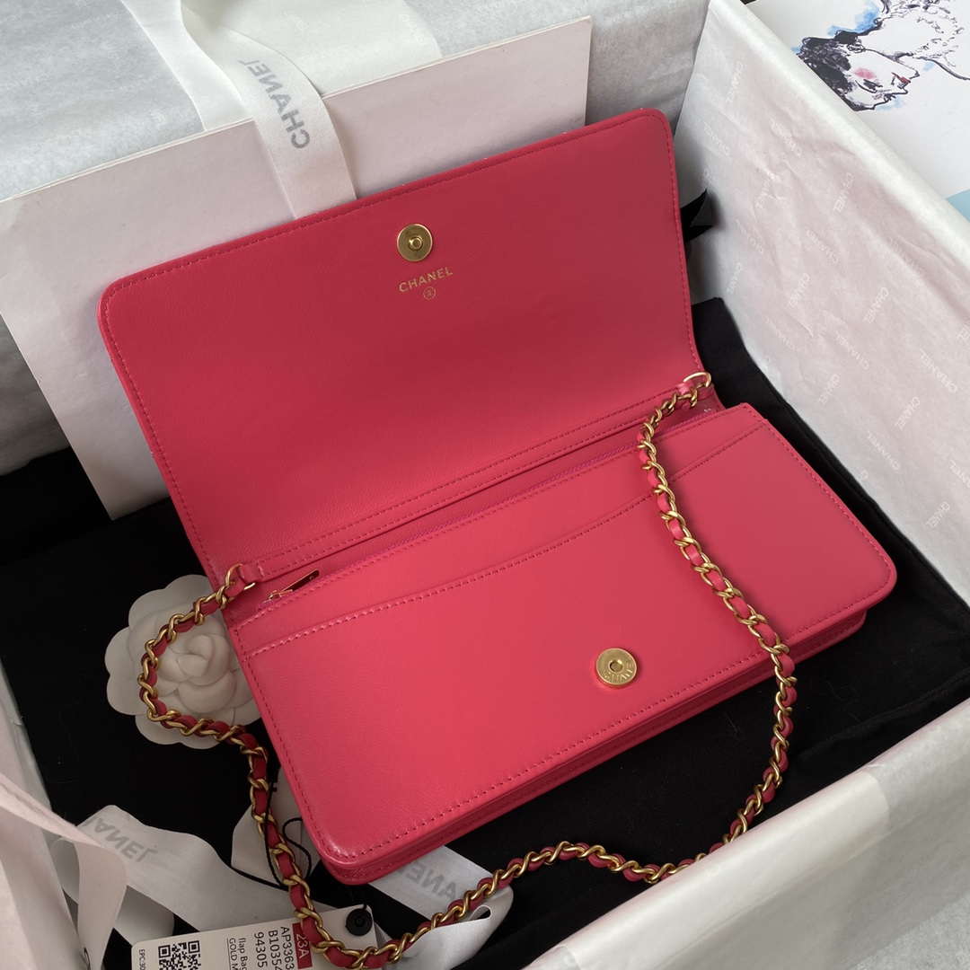Chanel AP3363 Flap Baguette Bag Lambskin Red - Default Title - View 9