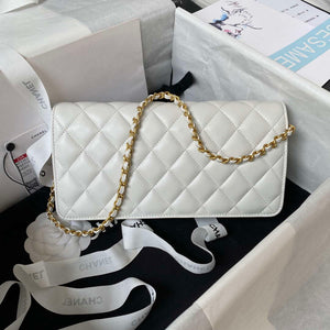 Chanel AP3363 Flap Baguette Bag Lambskin White - Default Title - View 2