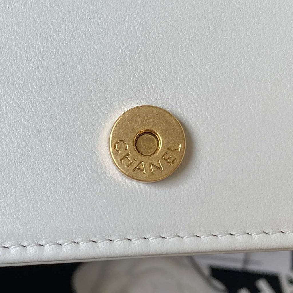 Chanel AP3363 Flap Baguette Bag Lambskin White