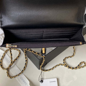 Chanel AP3424 Woc Mini Flap Bag Lambskin Black - Default Title - View 7