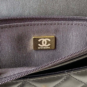 Chanel AP3424 Woc Mini Flap Bag Lambskin Black - Default Title - View 8