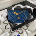 Chanel AP3424 Woc Mini Flap Bag Lambskin Blue - Default Title - View 1