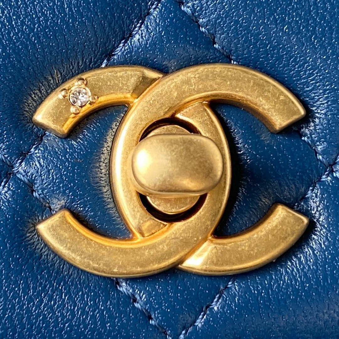Chanel AP3424 Woc Mini Flap Bag Lambskin Blue - Default Title - View 3