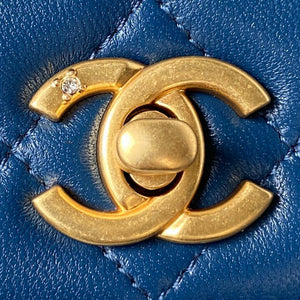 Chanel AP3424 Woc Mini Flap Bag Lambskin Blue - Default Title - View 3