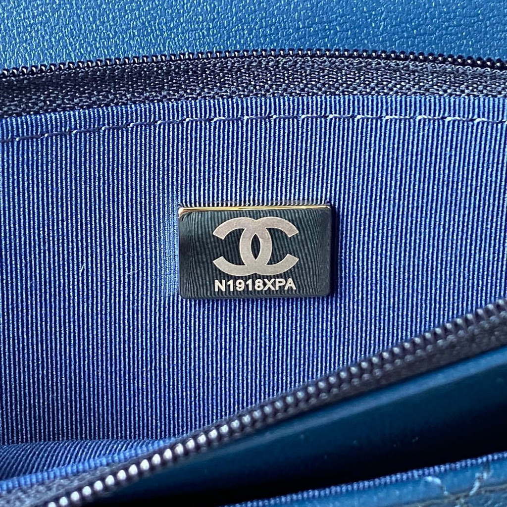 Chanel AP3424 Woc Mini Flap Bag Lambskin Blue