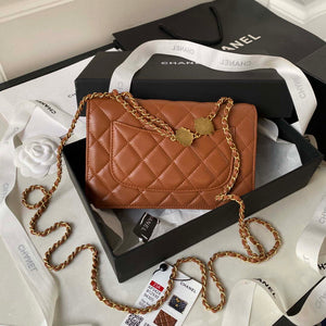 Chanel AP3424 Woc Mini Flap Bag Lambskin Caramel - Default Title - View 2